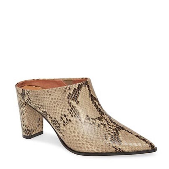 HUGE 71$Price ⬇️ AliasMaeRue Leather Mid Heel Mule - Picture 6 of 8